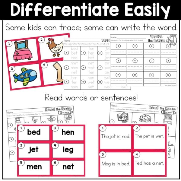 Read & Write the Room Bundle CVC Words & Sentences Read Trace Write Spell Edit - Image 3