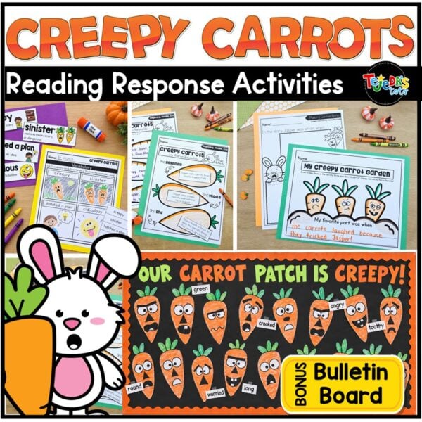 Creepy Carrots Halloween October Read Aloud and Activity Craft 1st Grade Fall - Image 1