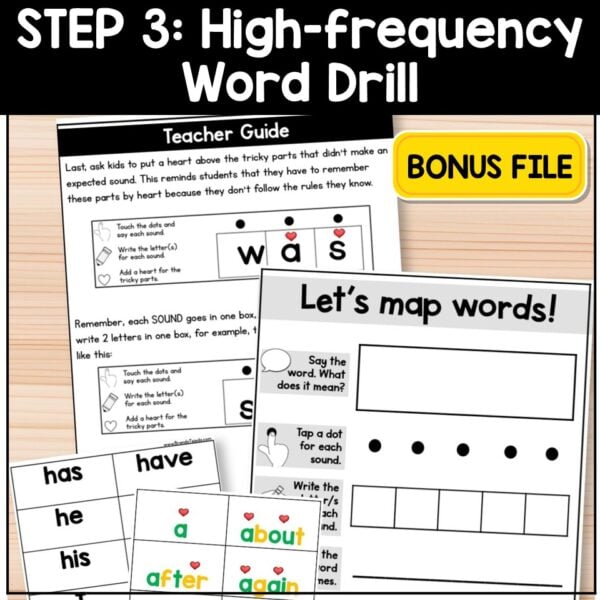 Small Group Phonics Review Bundle | Sound Drill Decoding & High-Frequency Words - Image 5