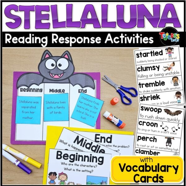 Stellaluna Halloween Bat October Read Aloud and Activity Craft 1st Grade Fall - Image 1