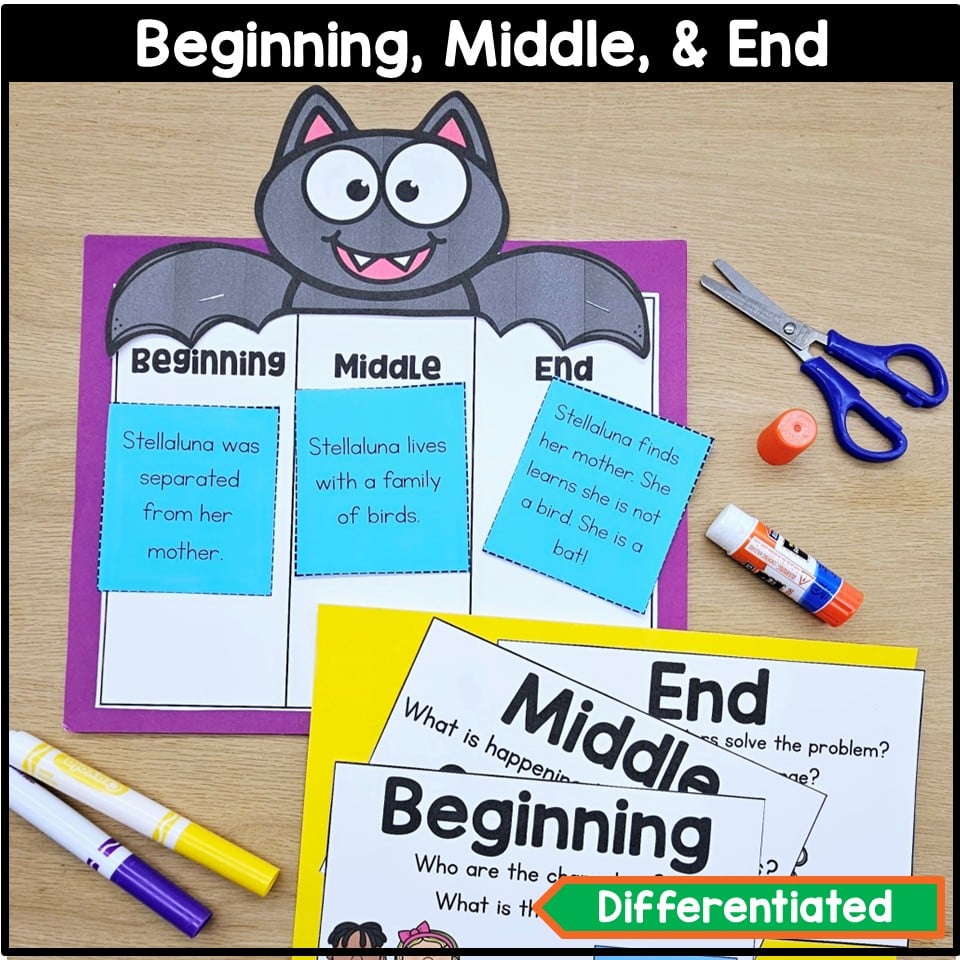 Stellaluna Halloween Bat October Read Aloud and Activity Craft 1st Grade Fall