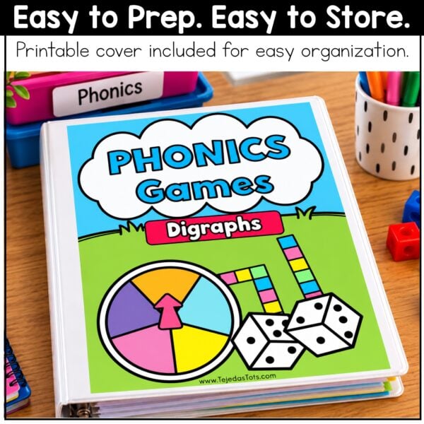 Digraph Game Bundle Phonics Centers Kindergarten 1st Grade No Prep Literacy Centers - Image 9