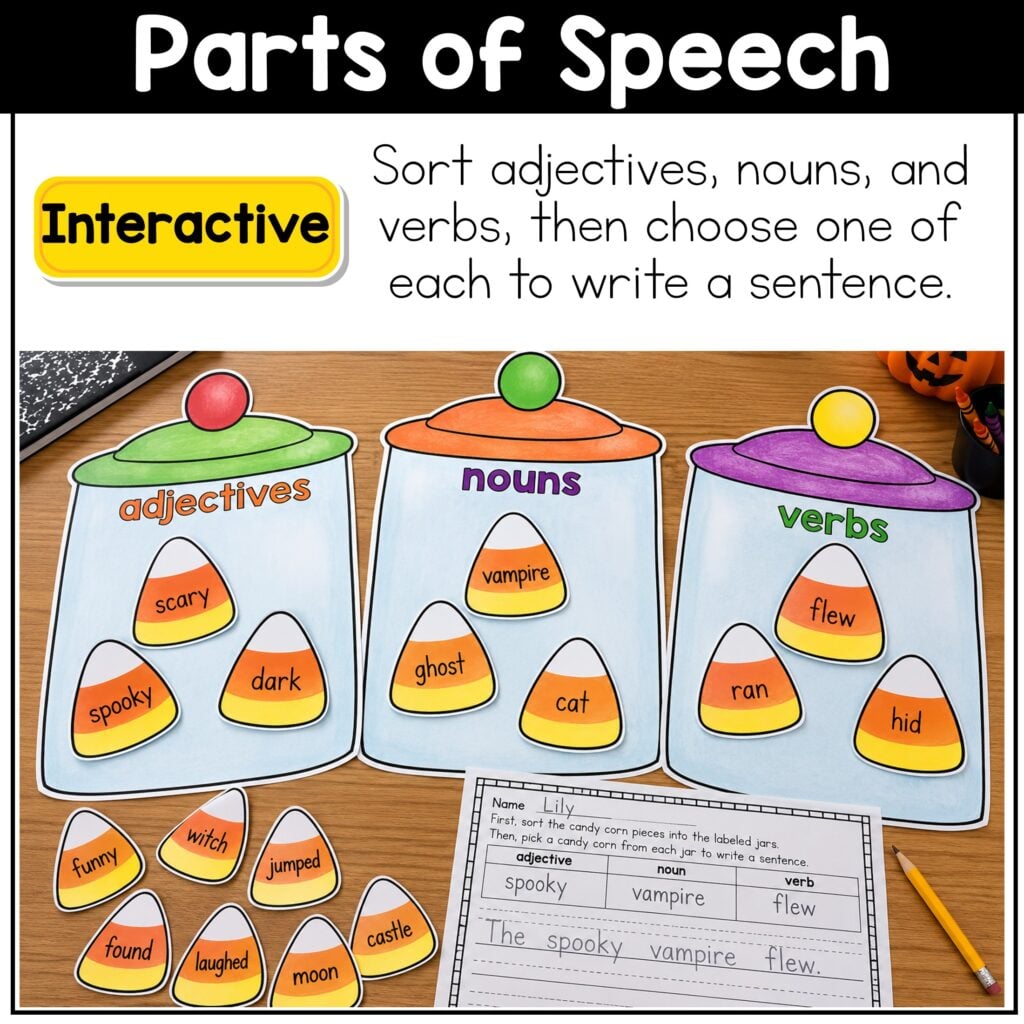 Halloween Writing Prompts Centers Sentence Writing Paper with Lines 1st Grade