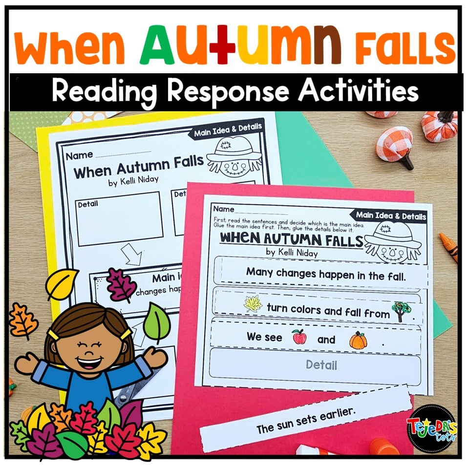 Signs of Fall Read Aloud Autumn Craft Writing Activities Kindergarten 1st Grade