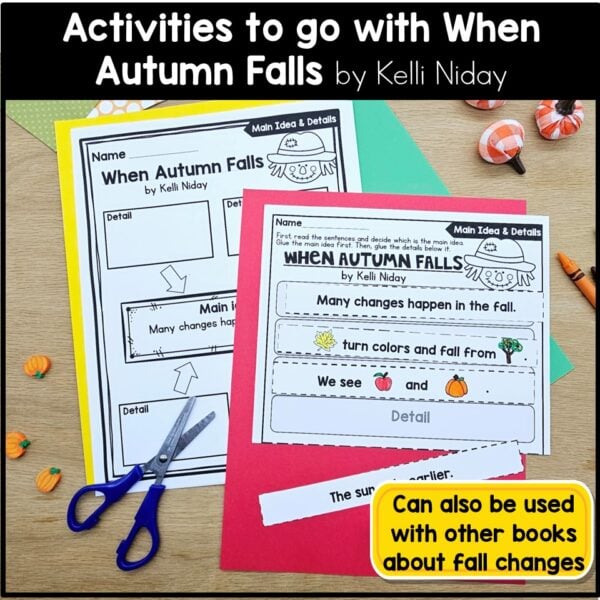 Signs of Fall Read Aloud Autumn Craft Writing Activities Kindergarten 1st Grade - Image 5