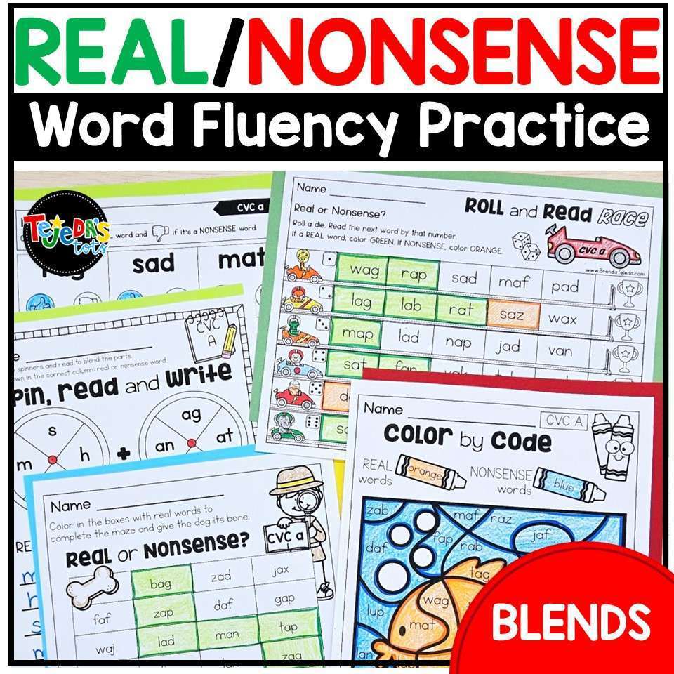 Nonsense Word Fluency Practice | Nonsense Words Games and Activities - Image 7