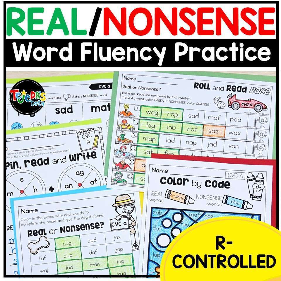 Nonsense Word Fluency Practice | Nonsense Words Games and Activities - Image 5