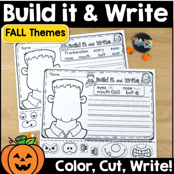 Fall Writing Prompts Halloween Thanksgiving Turkey in Disguise - Image 1