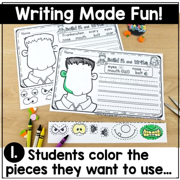 Fall Writing Prompts Halloween Thanksgiving Turkey in Disguise - Image 2