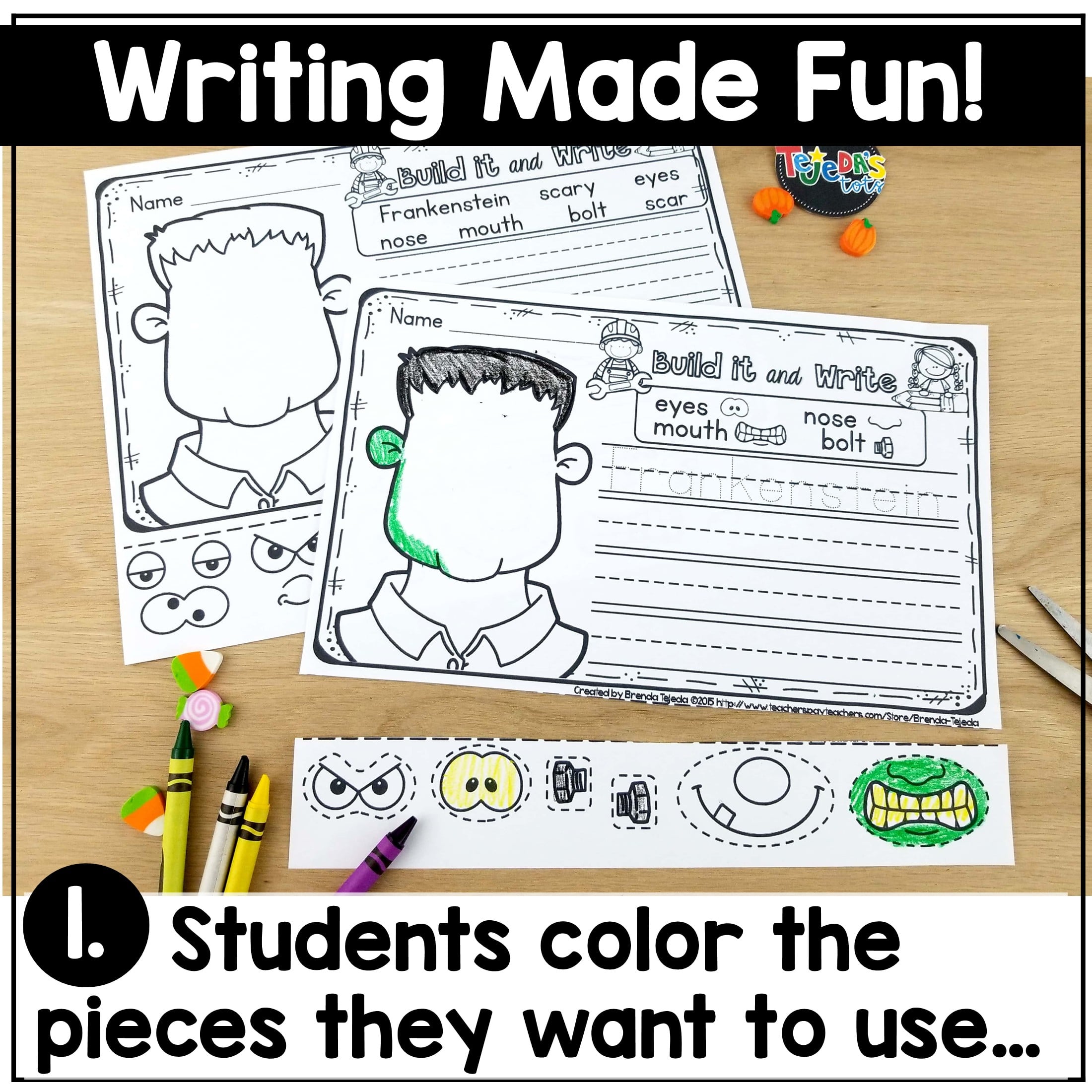 Fall Writing Prompts Halloween Thanksgiving Turkey in Disguise - Image 2