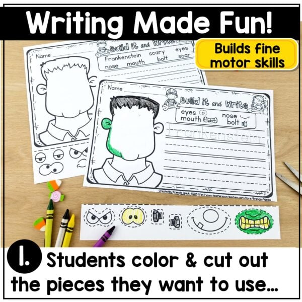 Fall Writing Prompts Halloween Thanksgiving Turkey in Disguise - Image 3