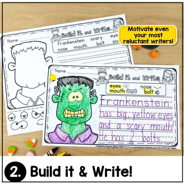 Fall Writing Prompts Halloween Thanksgiving Turkey in Disguise - Image 4