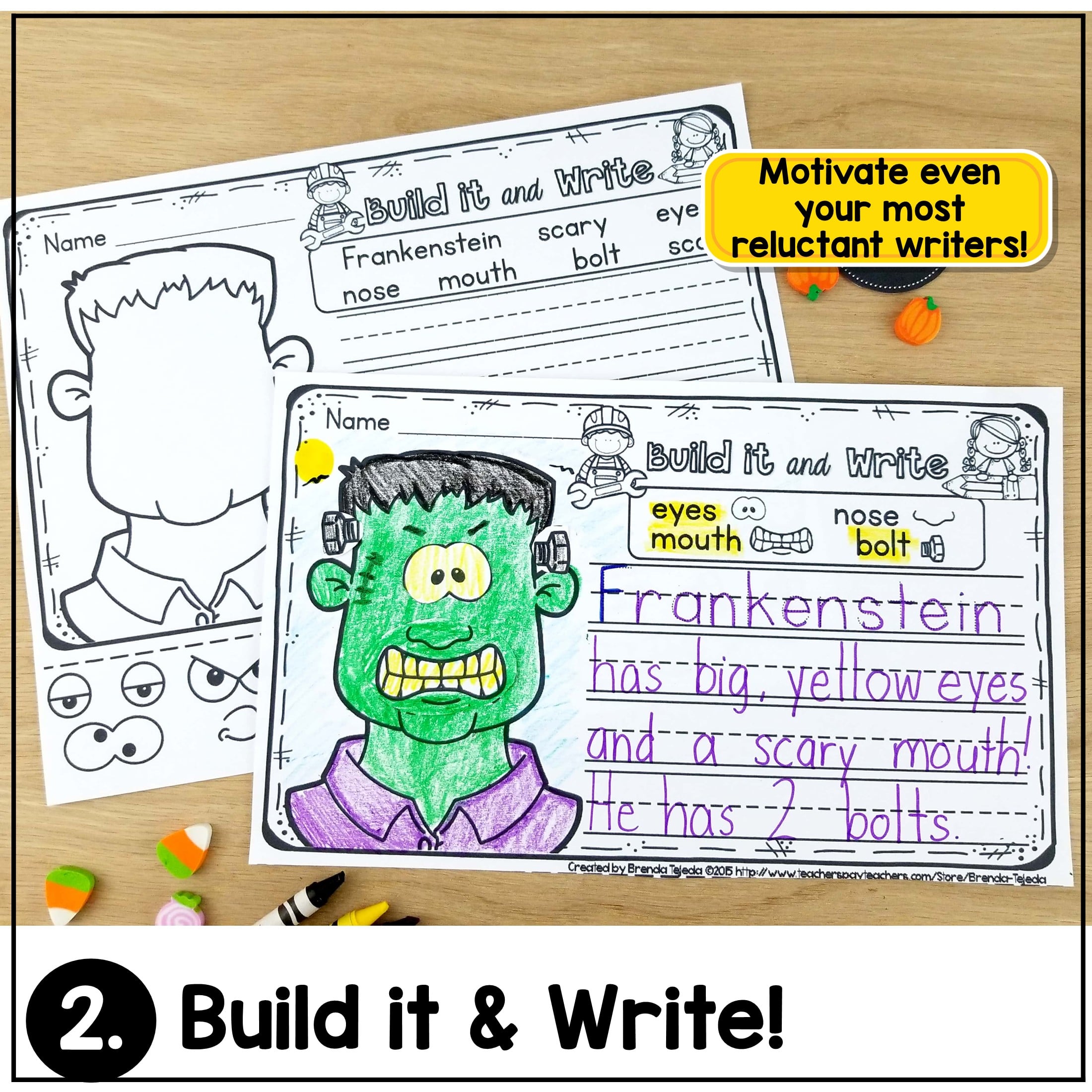 Fall Writing Prompts Halloween Thanksgiving Turkey in Disguise - Image 4